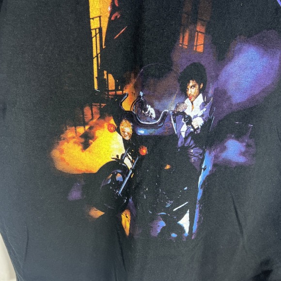 Purple Rain Prince Shirt XL  And The Revolution Tee Thrifted Vintage Style - Picture 6 of 11